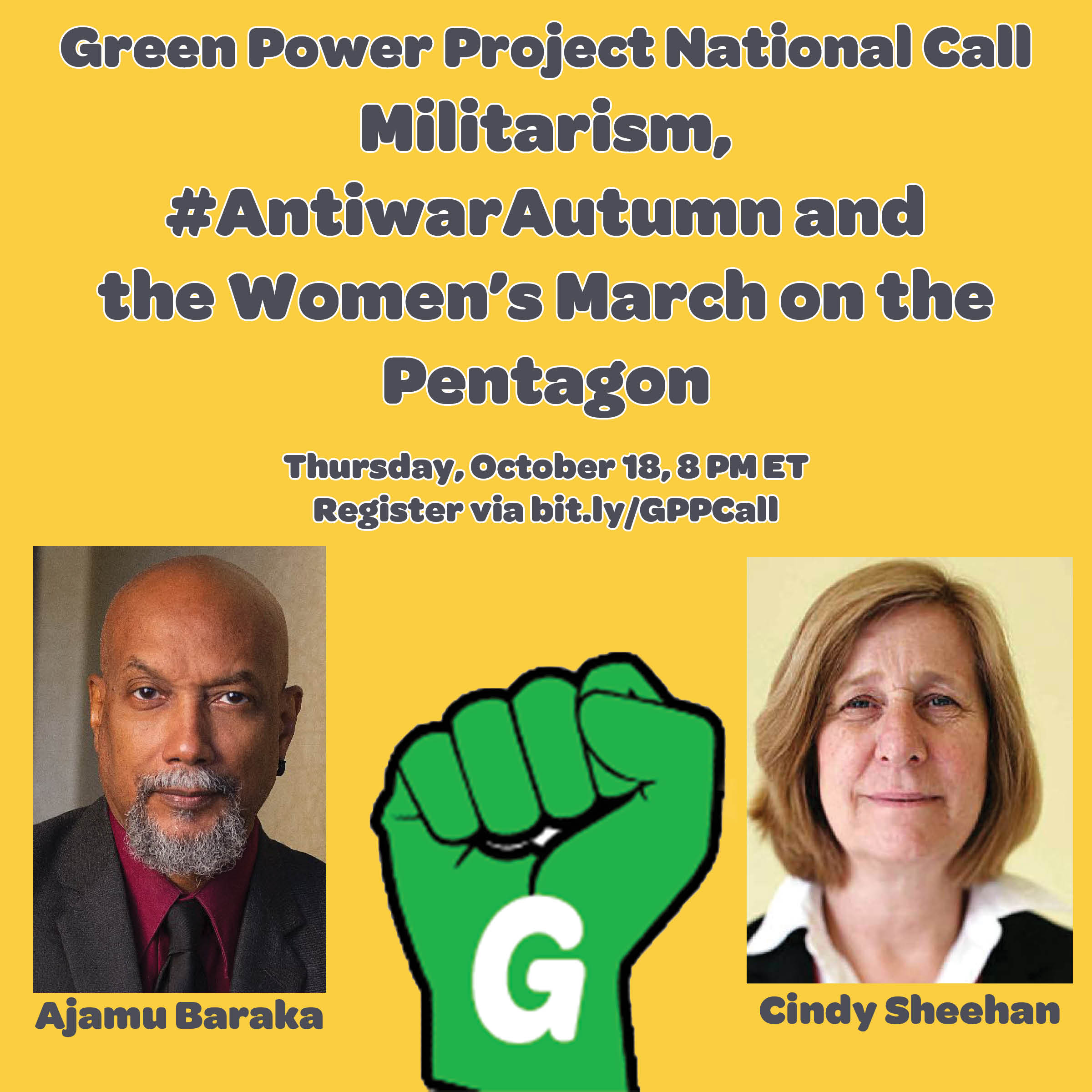 National Public Call: Ending the Wars at Home and Abroad with Cindy Sheehan and Ajamu Baraka